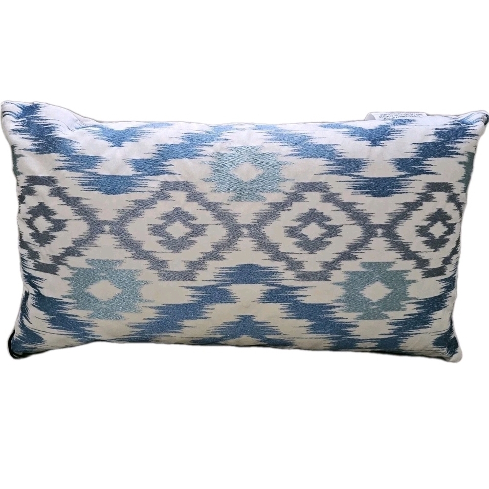 Callisto Home Blue and White Pillow